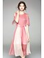 cheap Women&#039;s Dresses-Women&#039;s Flare Sleeve Loose Swing Dress - Solid Colored Color Block Layered