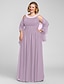 cheap Evening Dresses-Sheath / Column Minimalist Dress Prom Floor Length Sleeveless Jewel Neck Chiffon with Criss Cross Beading 2023