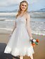 cheap Wedding Dresses-Hall Boho Wedding Dresses A-Line Sweetheart Strapless Knee Length Lace Bridal Gowns With Lace 2023