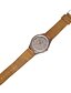 お買い得  クォーツ腕時計-男性用 腕時計 ウッド ファッションウォッチ 日本産 クォーツ 木製 PU 本革 バンド チャーム Elegant カーキ