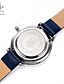 economico Orologi al quarzo-SK Per donna Orologio sportivo Orologio da polso Quarzo Di similpelle trapuntata Blu marina 30 m Resistente agli urti Fantastico Analogico Casual Elegante minimalista - Navy / Bianco Due anni Durata