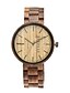 cheap Luxury Watches-Men&#039;s Wood Watch Japanese Quartz Wooden Wood Band Luxury Elegant Brown Khaki