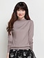 cheap Women&#039;s Sweaters-Women&#039;s Daily Solid Colored Long Sleeve Regular Cardigan, Crew Neck Summer Cotton Light gray / Royal Blue / Lavender L / XL / XXL