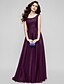 cheap Evening Dresses-A-Line Minimalist Dress Holiday Floor Length Sleeveless Scoop Neck Chiffon with Ruched  / Formal Evening