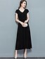 cheap Women&#039;s Dresses-Women&#039;s Work / Going out Street chic Sheath / Chiffon Dress - Solid Colored V Neck