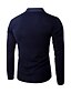 お買い得  メンズカジュアルTシャツ-男性用 Tシャツ ソリッド スタンド グリーン ホワイト ブラック ライトグレー ダックグレー 長袖 日常 週末 トップの ストリートファッション