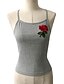 preiswerte Tank-Shirts &amp; kurze Jäckchen für Damen-Damen Blumen Tank Tops Druck Grau Einheitsgröße / Stickerei