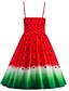 cheap Women&#039;s Dresses-Women&#039;s Party Going out Casual/Daily Vintage Cute Sheath Dress,Polka Dot Square Neck Knee-length Sleeveless Polyester Nylon SummerHigh