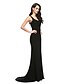 cheap Special Occasion Dresses-Mermaid / Trumpet Scoop Neck Sweep / Brush Train Jersey Celebrity Style Cocktail Party / Formal Evening Dress with Lace by TS Couture®