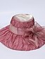 cheap Women&#039;s Hats-Women&#039;s Organza Bucket Hat Floppy Hat Sun Hat,Hat Flower Solid Spring/Fall Summer Mixed Color