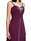 cheap Special Occasion Dresses-A-Line Sparkle &amp; Shine Dress Formal Evening Floor Length Sleeveless Straps Chiffon with Pleats Beading 2024