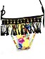 cheap Women&#039;s Swimwear &amp; Bikinis-Women&#039;s Bandeau Tankini Tassels Floral Floral