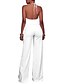cheap Women&#039;s Jumpsuits &amp; Rompers-Women&#039;s Daily Going out Club Casual Sexy Street chic Solid Halter Jumpsuits,Wide Leg Sleeveless Spring Summer Fall Polyster