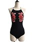 cheap Women&#039;s Jumpsuits &amp; Rompers-Women&#039;s Daily Embroidery Black Romper Embroidered