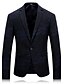cheap Men&#039;s Trench Coat-Men&#039;s Notch lapel collar Blazer Regular Solid Colored Daily Simple Casual Winter Long Sleeve Blue / Wine M / L / XL
