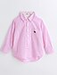 economico Abbigliamento per bambini-Camicia Da ragazzo Cotone Tinta unita Primavera Autunno Manica lunga Rosa