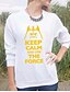 cheap Women&#039;s Hoodies &amp; Sweatshirts-Women&#039;s Holiday Cotton Sweatshirt - Letter / Spring / Fall