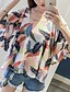 cheap Women&#039;s Blouses &amp; Shirts-Women&#039;s Going out Beach Boho Summer Fall Blouse,Print Strap Half Sleeves Linen Polyester Medium