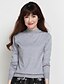 cheap Women&#039;s Sweaters-Women&#039;s Daily Solid Colored Long Sleeve Regular Cardigan, Crew Neck Summer Cotton Light gray / Royal Blue / Lavender L / XL / XXL