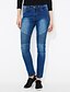 voordelige Damesbroeken-Dames Zwangerschap Skinny / Jeans Broek Print Blauw M