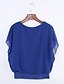 cheap Women&#039;s Blouses &amp; Shirts-Women&#039;s Plus Size Butterfly Sleeves Cotton Blouse - Solid Colored / Summer