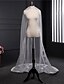 cheap Wedding Veils-One-tier Lace Applique Edge Wedding Veil Chapel Veils with Embroidery / Appliques Lace / Tulle / Classic