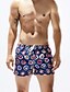 baratos Roupas de Banho Masculinas-Homens Esportivo Shorts de Natação Calcinhas, Shorts &amp; Calças de Praia Roupa de Banho roupa de banho - Floral M L XL Azul Claro Azul Roxo Verde Azul Marinha / Verão / 1 Peça / Super Sexy