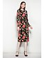 cheap Women&#039;s Dresses-Women&#039;s Party Daily Going out Street chic A Line Dress - Floral Animal Spring Red M L XL