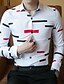 cheap Men&#039;s Shirts-Men&#039;s Cotton Shirt - Geometric Classic Collar / Long Sleeve / Spring / Fall