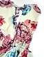 preiswerte Damenkleider-Damen Blumen Maxi Weiß Kleid Ausgehen A-Linie Solide / Seide