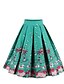 cheap Plus Size Bottoms-Women&#039;s Vintage Skirts Daily Holiday Floral Blue Purple Blushing Pink S M L