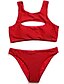 cheap Women&#039;s Swimwear &amp; Bikinis-Women&#039;s Halter Tankini Solid Solid