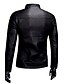 cheap Men&#039;s Jackets &amp; Coats-Men&#039;s Daily Fall / Winter Plus Size Regular Leather Jacket, Solid Colored Stand Long Sleeve PU Brown / Black / Wine XL / XXL / XXXL