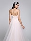 cheap Wedding Dresses-Wedding Dresses A-Line Sweetheart Sleeveless Court Train Tulle Bridal Gowns With Flower 2023