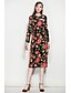 cheap Women&#039;s Dresses-Women&#039;s Party Daily Going out Street chic A Line Dress - Floral Animal Spring Red M L XL
