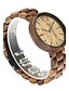 cheap Luxury Watches-Men&#039;s Wood Watch Japanese Quartz Wooden Wood Band Luxury Elegant Brown Khaki