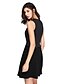 cheap Cocktail Dresses-Sheath / Column Jewel Neck Short / Mini Jersey Little Black Dress Cocktail Party / Prom Dress with Sequin / Bow(s) by TS Couture®