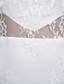 Недорогие Свадебные платья-Свадебные платья Русалка V-образный вырез Длинный рукав С коротким шлейфом Кружева Свадебные Платья С Кружева 2023 год