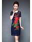 cheap Women&#039;s Dresses-Women&#039;s Work Vintage Street chic Sheath Dress - Embroidered Lace