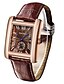 cheap Leather band Watches-Men&#039;s Fashion Watch Wrist watch Quartz Calendar Leather Band Brown