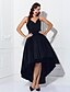 cheap Cocktail Dresses-Ball Gown 1950s Minimalist Holiday Homecoming Cocktail Party Dress Spaghetti Strap Sleeveless Asymmetrical Taffeta with Pleats Ruched 2020 / Prom