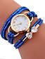 Χαμηλού Κόστους Ρολόγια Βραχιόλι-Women&#039;s Bracelet Watch Quartz Ladies Water Resistant / Waterproof Creative Analog White Red Blue / Stainless Steel / Quilted PU Leather