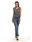 preiswerte Damenhosen-Damen Freizeit Sexy Street Schick Hohe Hüfthöhe Mikro-elastisch Bootcut Jeans Hose,Polyester Ganzjährig Solide