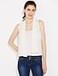cheap Vest-Women&#039;s Blouse Solid Colored White Black Daily Lace Clothing Apparel / Summer / Sleeveless