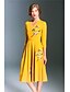 Χαμηλού Κόστους Γυναικεία Φορέματα-Γυναικεία Κινεζικό στυλ Swing Φόρεμα - Φλοράλ Λαιμόκοψη V