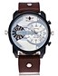 cheap Sport Watches-Men&#039;s Sport Watch / Military Watch / Wrist Watch Chinese Large Dial Leather Band Charm / Luxury / Casual Black / Blue / Brown
