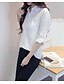 cheap Women&#039;s Blouses &amp; Shirts-Women&#039;s Going out Casual Cotton Shirt - Solid Colored Shirt Collar