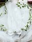 preiswerte Hochzeitsschleier-Einschichtig Schnittkante Hochzeitsschleier Gesichts Schleier mit Satin Blume / Perlenstickerei / Applikationen Tüll / Mantille