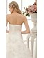 cheap Wedding Dresses-Wedding Dresses Court Train Ball Gown Strapless Sweetheart Organza With Cascading Ruffle Criss-Cross 2023 Winter Bridal Gowns