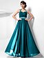 cheap Special Occasion Dresses-Sheath / Column Open Back Dress Prom Floor Length Sleeveless Halter Neck Chiffon with Criss Cross Beading 2022